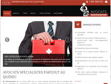 Tablet Screenshot of bf-indemnisation.com